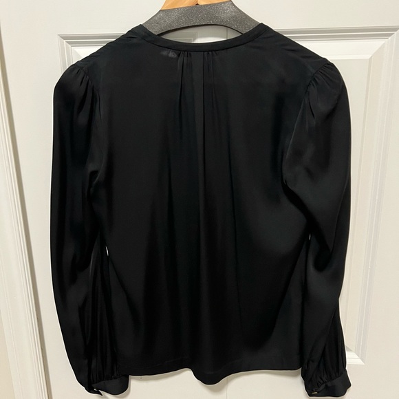 Diane Von Furstenberg Black Women's Silk Blouse - Picture 2 of 2